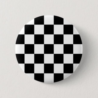 Checkered Two Tone Ska Button