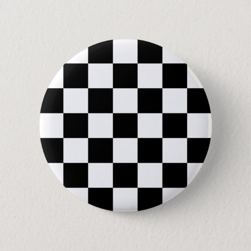 Checkered Two Tone Ska Button