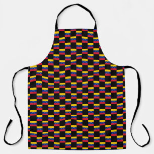 Checkered Venezuela Flag Pattern Apron