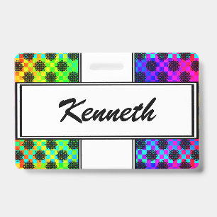 Checkered Wheels by Kenneth Yoncich Badge
