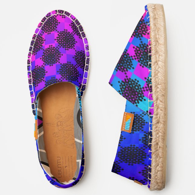 Checkered Wheels by Kenneth Yoncich Espadrilles (Side)
