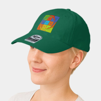 Checkered Whirl Art Print 47 Brand Hat