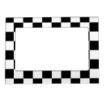 Checkered - White and Black Magnetic Photo Frame
