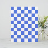 Checkered - White and Royal Blue (Standing Front)