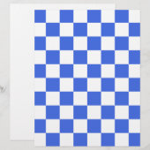 Checkered - White and Royal Blue (Front/Back)