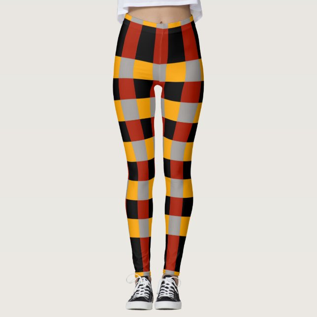 Checkered Women's Leggings (Front)