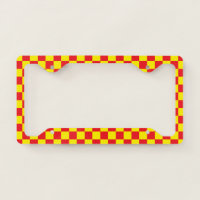 Checkered Yellow and Red
