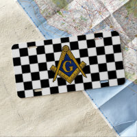 Checkers Masonic Freemasons Square and Compass