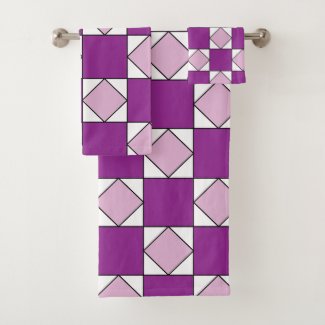 Checkers Purple Square Diamond Checkers