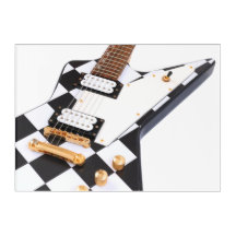 CHECKERS ROCK ELECTRIC GUITAR 10x14