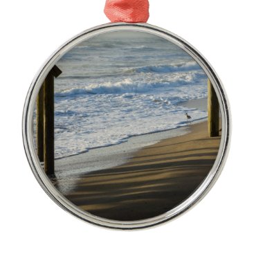 Checking The Shoreline Metal Ornament Checking The Shoreline Metal Ornament