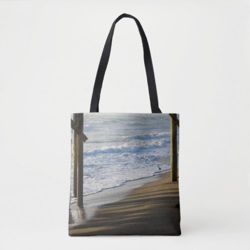 Checking The Shoreline Tote Bag