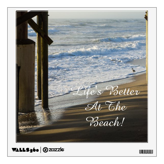 Checking The Shoreline Wall Decal (Front)