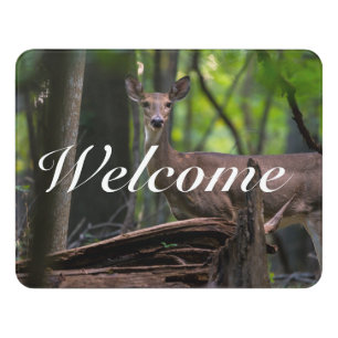 Checking You Out Welcome Door Sign
