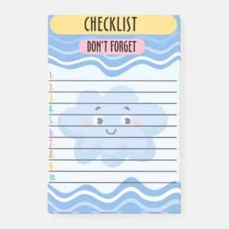 Checklist Notes Handy Sticky Notes