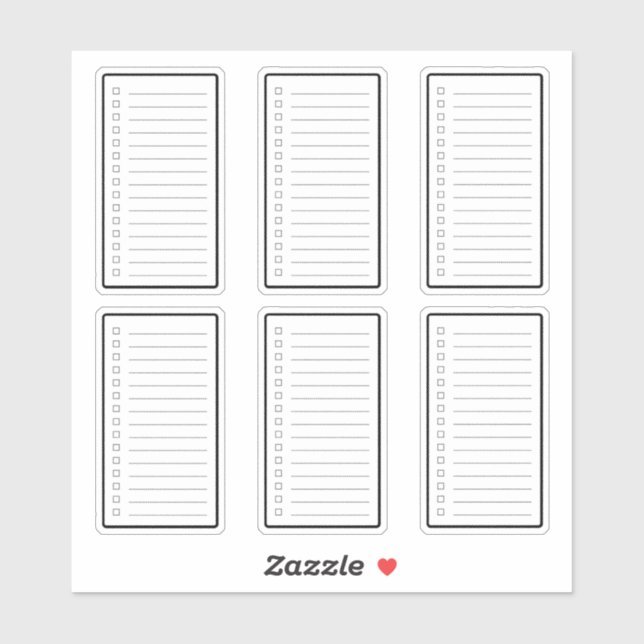 Checklist Planner Sticker (Sheet)