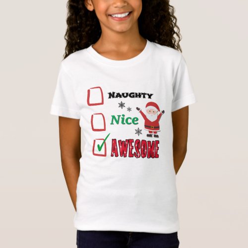 Checklist Santas Naughty and Nice List T_Shirt