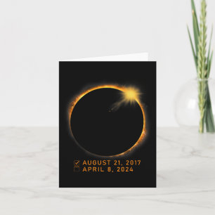Checklist Total Solar Eclipse April 8 2024 Eclipse Card
