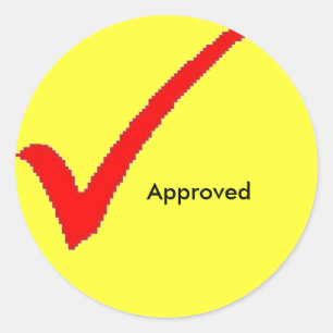Checkmark sticker