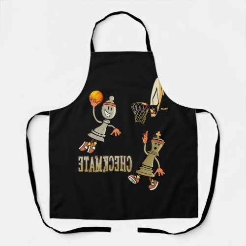 Checkmate Chess Dunk Basketball Game Board King Pa Apron