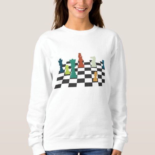 Checkmate Chess Grandmaster Knight Rook King Chess Sweatshirt