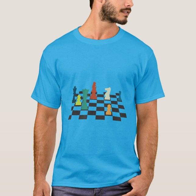 Checkmate Chess Grandmaster Knight Rook King Chess T-Shirt (Front)