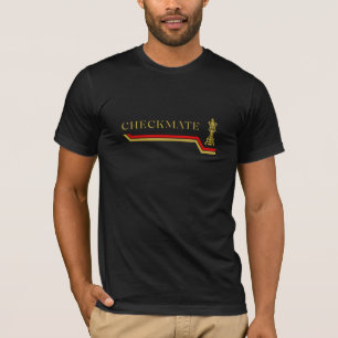 checkmate chess player quote red gold T-Shirt
