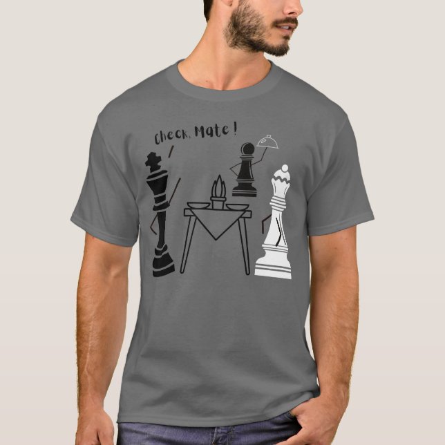 CHECKMATE for Chess Lovers T-Shirt (Front)