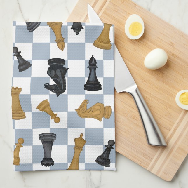 Checkmate For Life Chess Board Kitchen Towel (Quarter Fold)