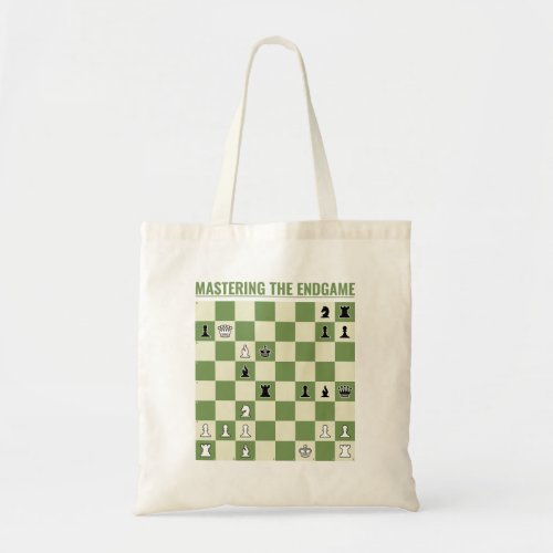 Checkmate in 3 Moves Chessboard w Chess Exercise Tote Bag