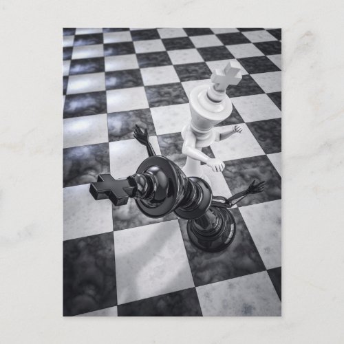 Checkmate Knockout Postcard