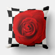Checkmate Rose elegant rose on a checkered back