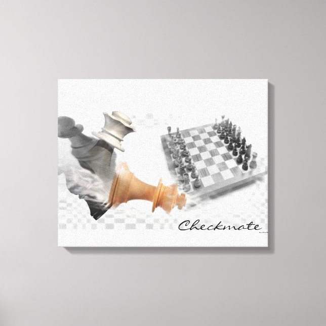 Checkmate Wrapped Canvas Print (Front)