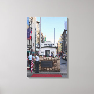 Checkpoint Charlie Berlin | Color Version Canvas Print
