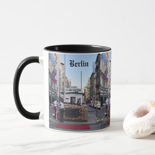 Checkpoint Charlie Berlin  Color Version Mug