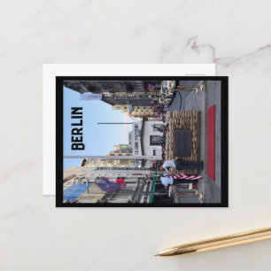 Checkpoint Charlie Berlin Color Version Postcard