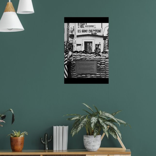 Checkpoint Charlie Berlin Poster (Living Room 1)