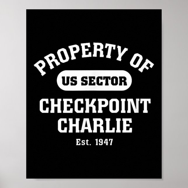 Checkpoint Charlie Cold War Berlin Wall East Germa Poster (Front)