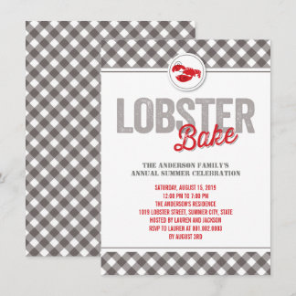 Checks Lobster Bake Annual Summer Party Invite