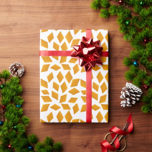 Cheddar cheese pattern wrapping paper