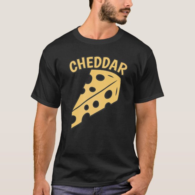 Cheddar  Tasty Cheddar Cheese T-Shirt (Front)