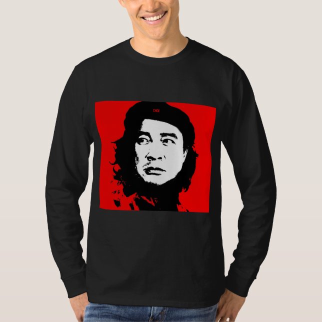 Chee Shirts (with red background, small back logo) (Front)