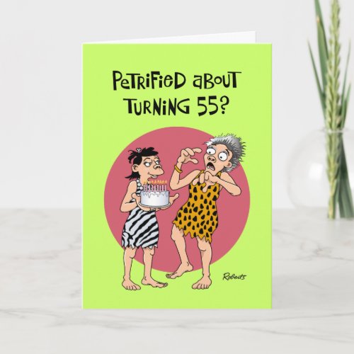 Cheeky 55th Birthday Card