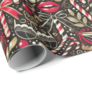 Cheeky and Elegant Adult Christmas Wrapping Paper