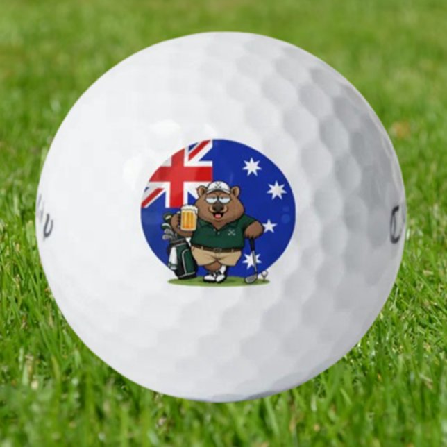  cheeky Aussie Wombat Golf Balls (balls with a playful Aussie attitude that turn every round into a story worth telling)