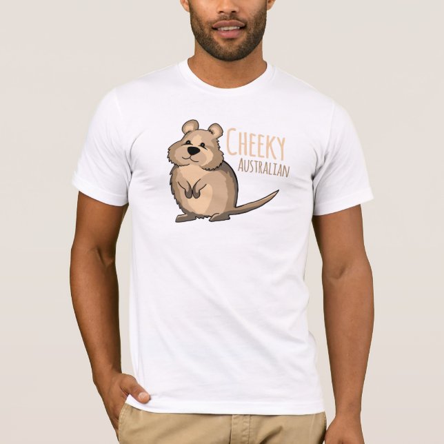 Cheeky Australian Cute Quokka T-Shirt (Front)