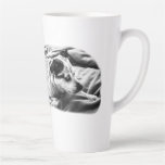 Cheeky Bedtime Look, Terrier On Guard Latte Mug