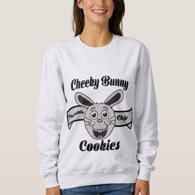 Cheeky Bunny Chocolate Chip Cookies Sweatshirt (Front)