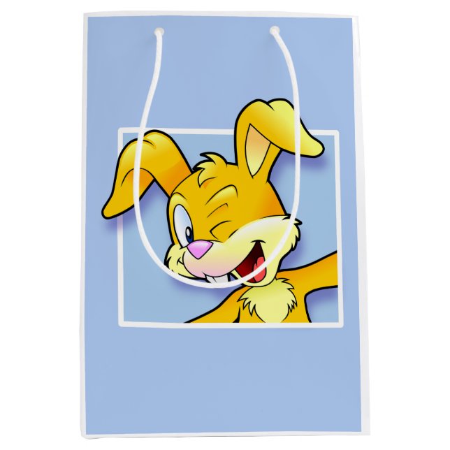 Cheeky Bunny - Frecher Hase Medium Gift Bag (Front)