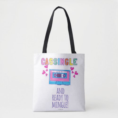 Cheeky Cassingle Nostalgia Music Tape Slogan Tote Bag
